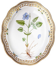 Royal Copenhague Plat Ovale À