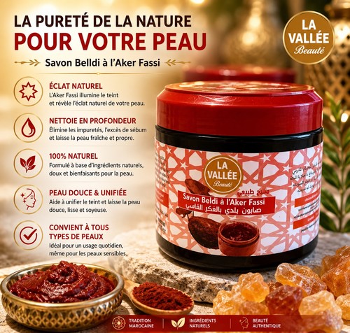 Savon noir beldi traditionnel - noir,