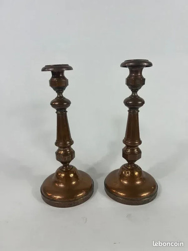 Ancien bougeoir cuivre - ancien, en