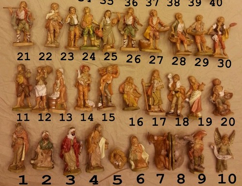 Crèche noël plâtre - de,