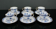 6 CUPS AND SAUCER COFFEE PORCELAIN LIMOGES HAVILAND "TREE OF LIFE"