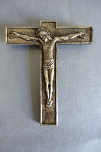 Ancien crucifix applique en - ancien, d'applique