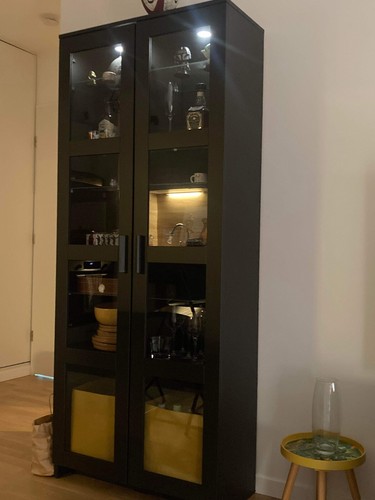 Meuble vitrine ikea noire - ikea, en