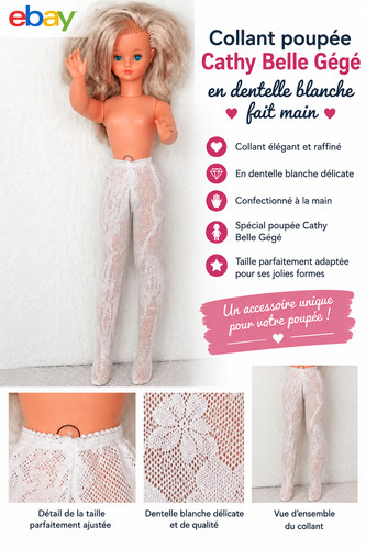 Collant poupée cathy bella - de,