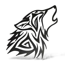 WOLF DX Sticker Wall Decal Laptop Wall Vinyl Helmet Car Motorcycle Camper