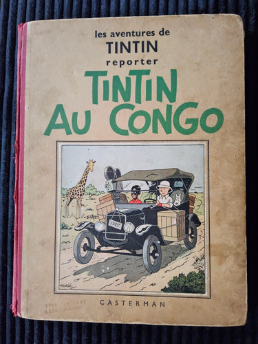 Tintin congo a3 noir - au,