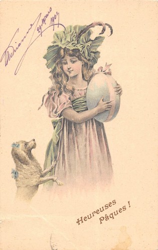 Cpa fantaisie petite fille - fantaisie,