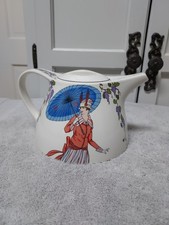 Villeroy Boch 1900 Pattern Teapot Art Deco French Female Model Rare 