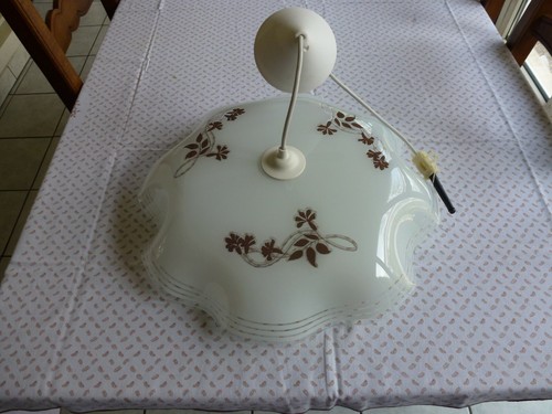 Lustre plafonnier verre - plafonnier,