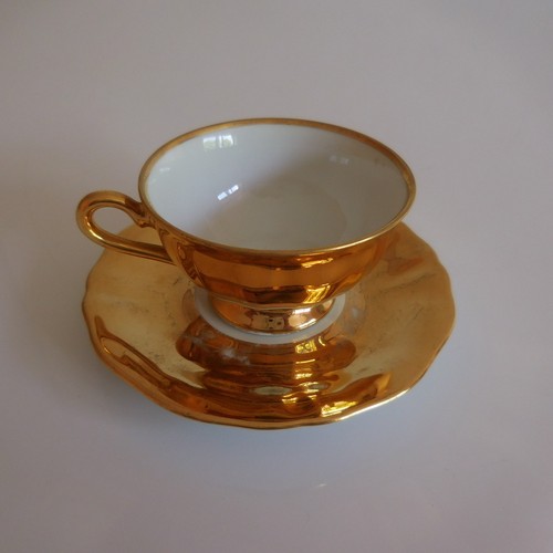 Tasse porcelaine dorure fin - porcelaine,