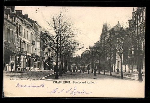 Cpa charleroi boulevard - cpa, charleroi,