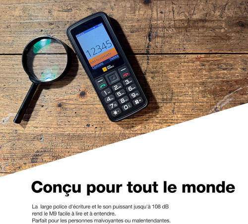 Agm téléphone senior - m9,