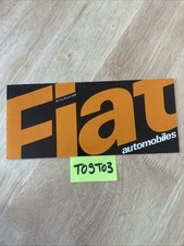 Fiat 1974 liste prix tarif 1277 128 124 130 850 etc prospectus catalogue