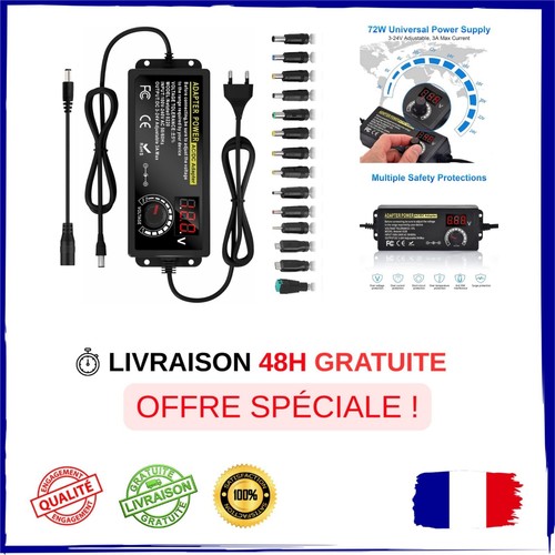 Adaptateur secteur universel