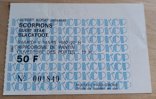 Scorpions blackfoot paris - -,