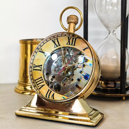 Horloge bureau laiton - bureau, en