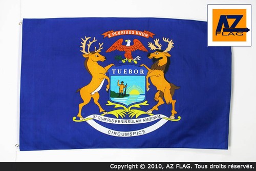 Drapeau michigan 150x90cm - michigan,