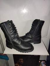 CHAUSSURE GEORGES-HECKEL BOTTE RANGERS CUIR ARMEE POLICE TAILLE 49 TBE