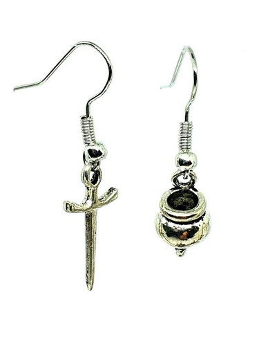 Cauldron athame dagger - cauldron, boucles