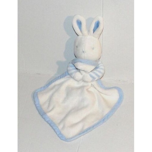 Doudou peluche lapin rayures - peluche,