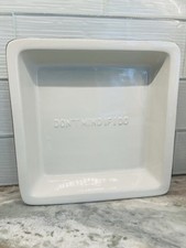 Kate Spade Lenox Don't Mind if I Do Square Baking Casserole Dish Glossy Black 9"