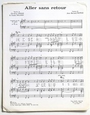 Partition vintage sheet music