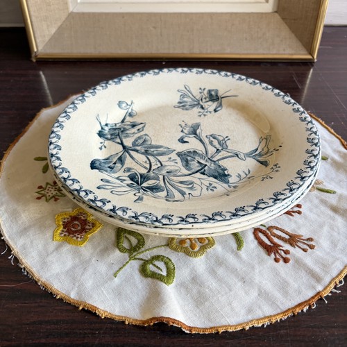 Assiettes plates faience de - faience,