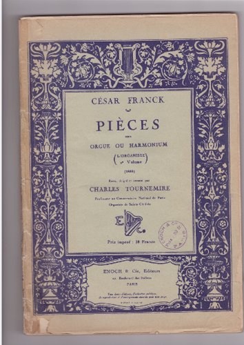 Franck pièes pour - , orgue