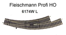  FLEISCHMANN PROFI  6174W L, HO, aiguillage gauche