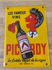 Plaque Emaillée Vin Picardy
