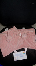 Lot 2 doudou plat lapin