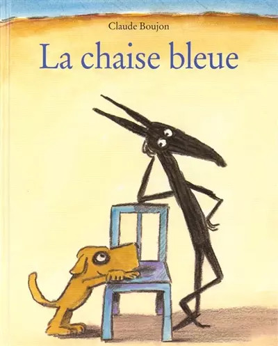 Chaise bleue claude boujon - la,