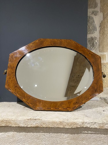 Miroir mural ancien cadre bois - cadre,