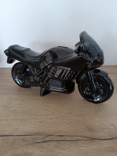 Moto ceramique tirelire - en,