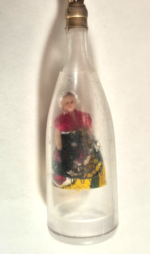 Ancien porte clés bouteille - ancien, porte-clés