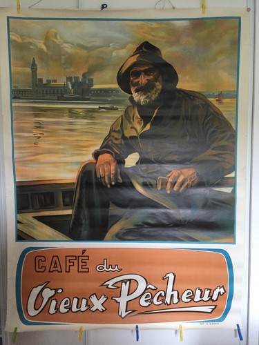 Affiche ancienne cafe vieux - cafe, du