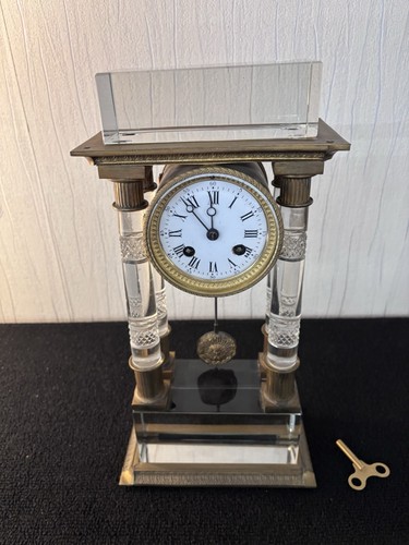 Pendule portique bronze et - pendule,