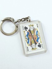 VINTAGE GRIMAUD PLAYING CARDS - KING OF PIC - 60s KEYCHAIN -