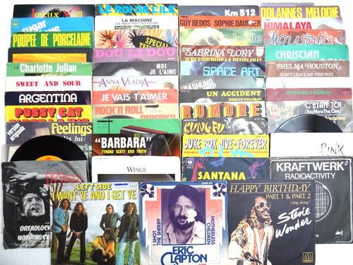 Vinyles 45trs pop rock - vinyles,