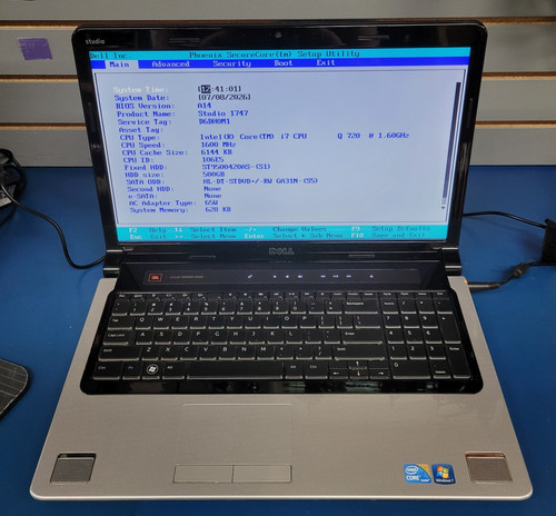 Dell studio 1747 laptop - dell,