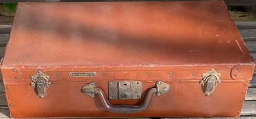 Ancienne valise fibre - valise,
