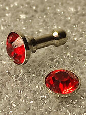 1 Piercing De Nez ou Autre (Couleur: Rouge) - Tige droite acier