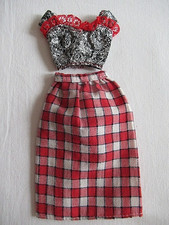 BARBIE - SCOTTISH SKIRT and TOP with TAG 80s-90s - 244-8