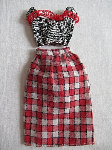 Barbie jupe ecossaise - barbie,