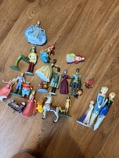 Disney PVC FIGURINE cake Topper Lot Princesses Mermaid Cinderella Frozen Pens