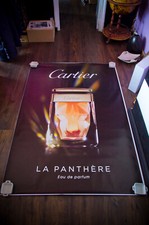 CARTIER ✯  LA PANTHERE BOTTLE A French Shelter Vintage Perfume Poster Original