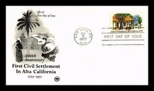 US COVER FIRST CIVIL SETTLEMENT ALTA CALIFORNIA 200TH ANNIVERSARY FDC PCS CACHET