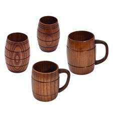 Chope à bière polyvalente minimaliste en forme de tonneau pour jus de fruits