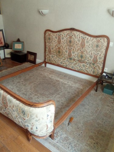 Lit corbeille style louis - lit,