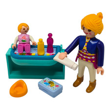 Nice mom with baby changing table 6447 Playmobil (baby, house) 1163